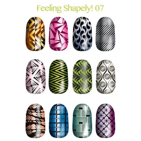Lina Nail Art Supplies 印花版 - Feeling Shapely 07