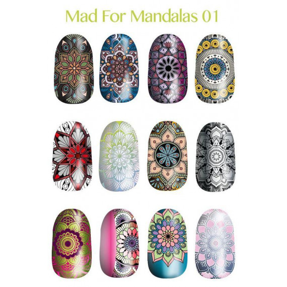 Lina Nail Art Supplies 印花版 - Mad for Mandalas 01
