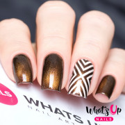 Whats Up Nails X-Pattern 模版膠紙