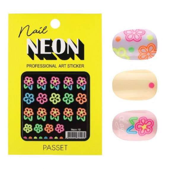 Passet 螢光裝飾貼紙 Neon-10
