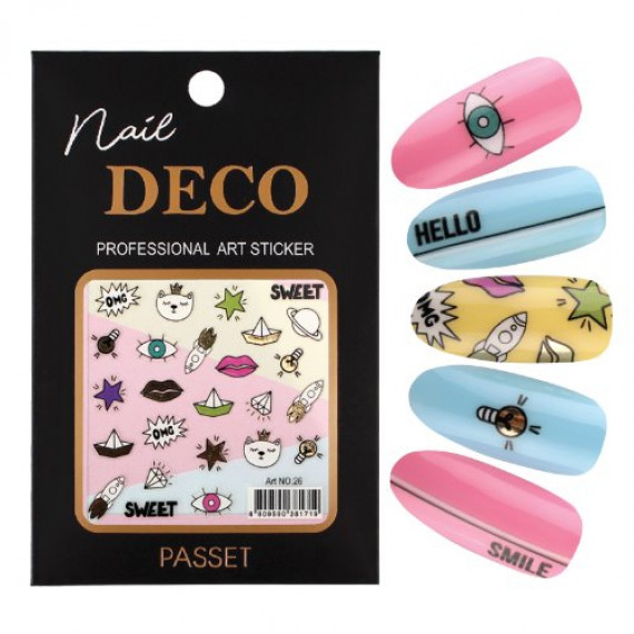 Passet Nail Deco 裝飾貼紙 No. 26