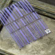 紫色毛衣立體美甲貼紙（P-966）