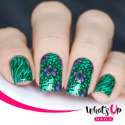 Whats Up Nails 美甲印花板 B018 Fields of Flowers